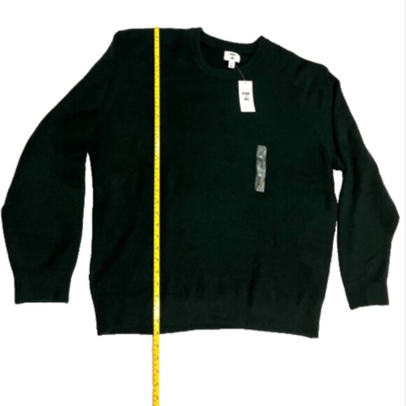 Mode of One Men's Relaxed-Fit Cozy Sweater Deep Malachite Green Size  XL - Picture 6 of 6